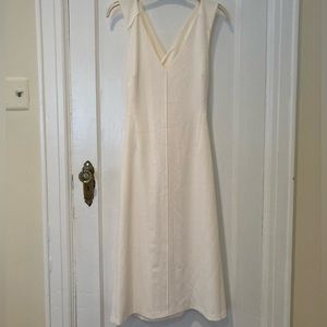 Club Monaco size 14 off white dress with cross straps in the back